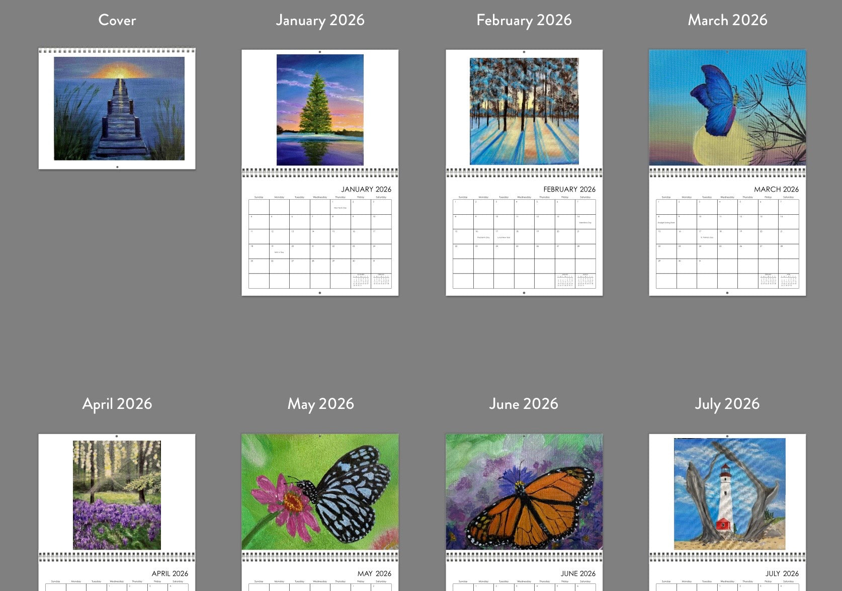 2026 Wall Calendar - 12 months