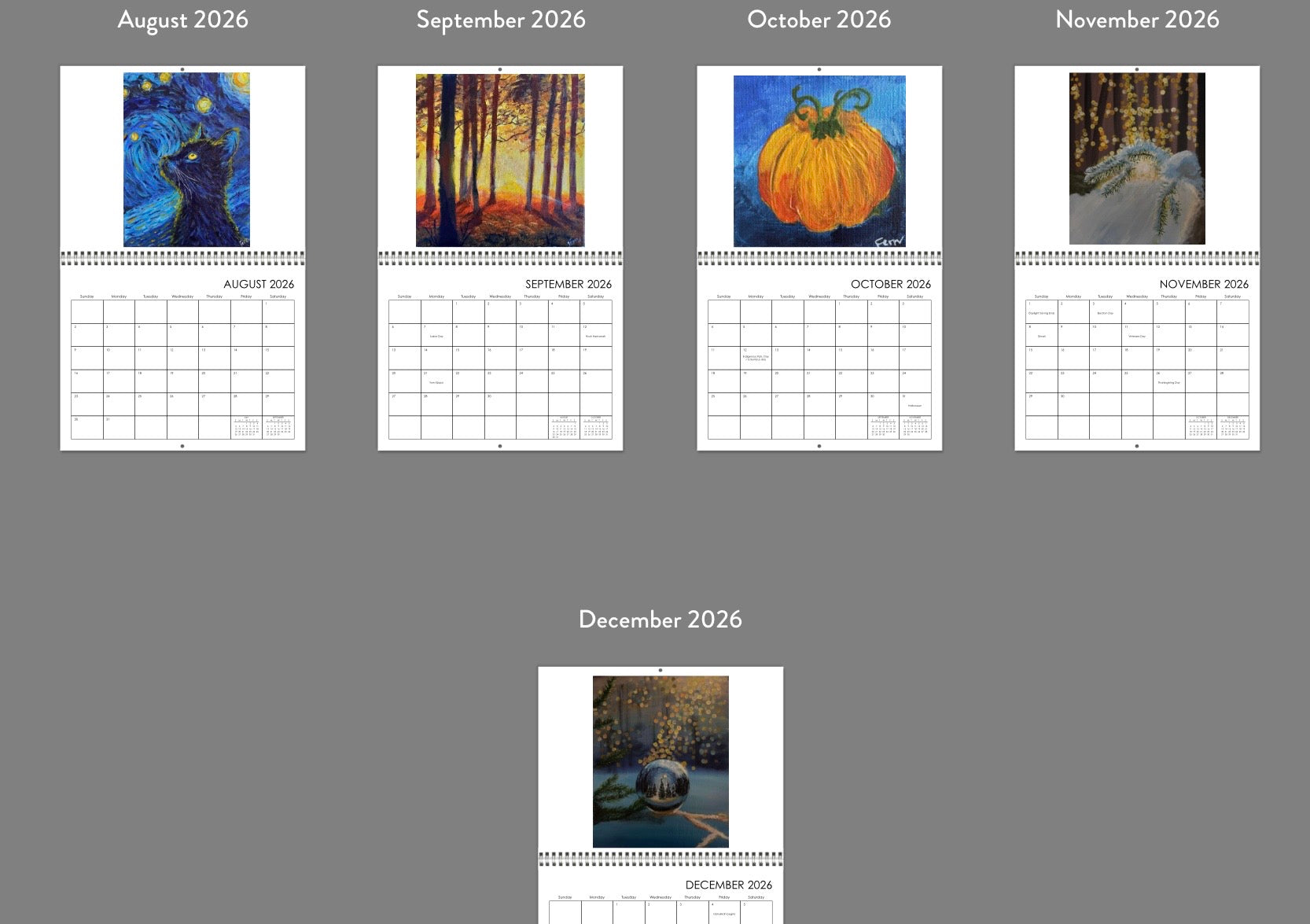 2026 Wall Calendar - 12 months