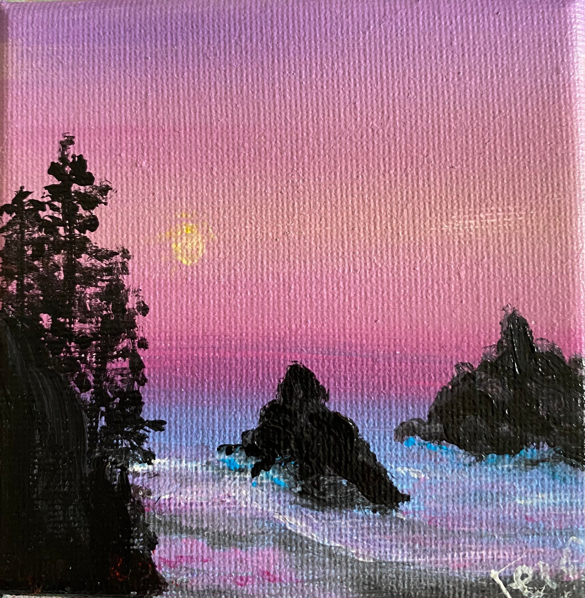 Rocky Pink Sunset