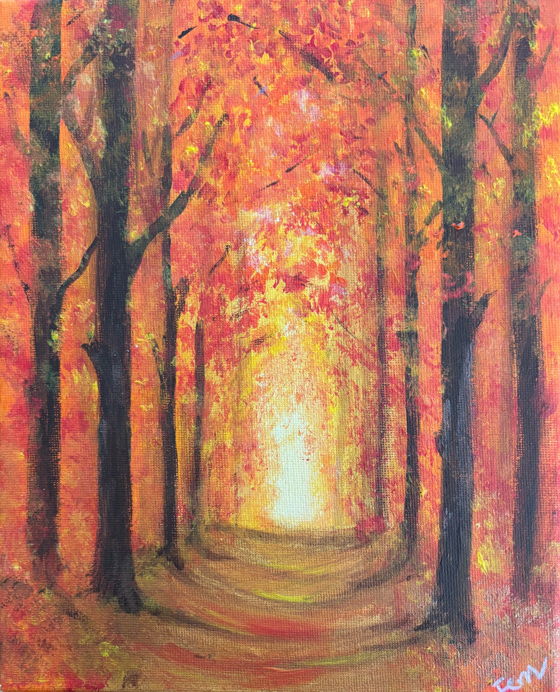Orange Autumnal Path