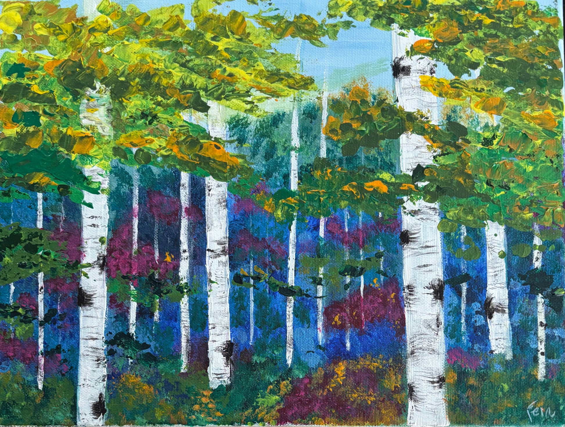 Bright Autumnal Birch