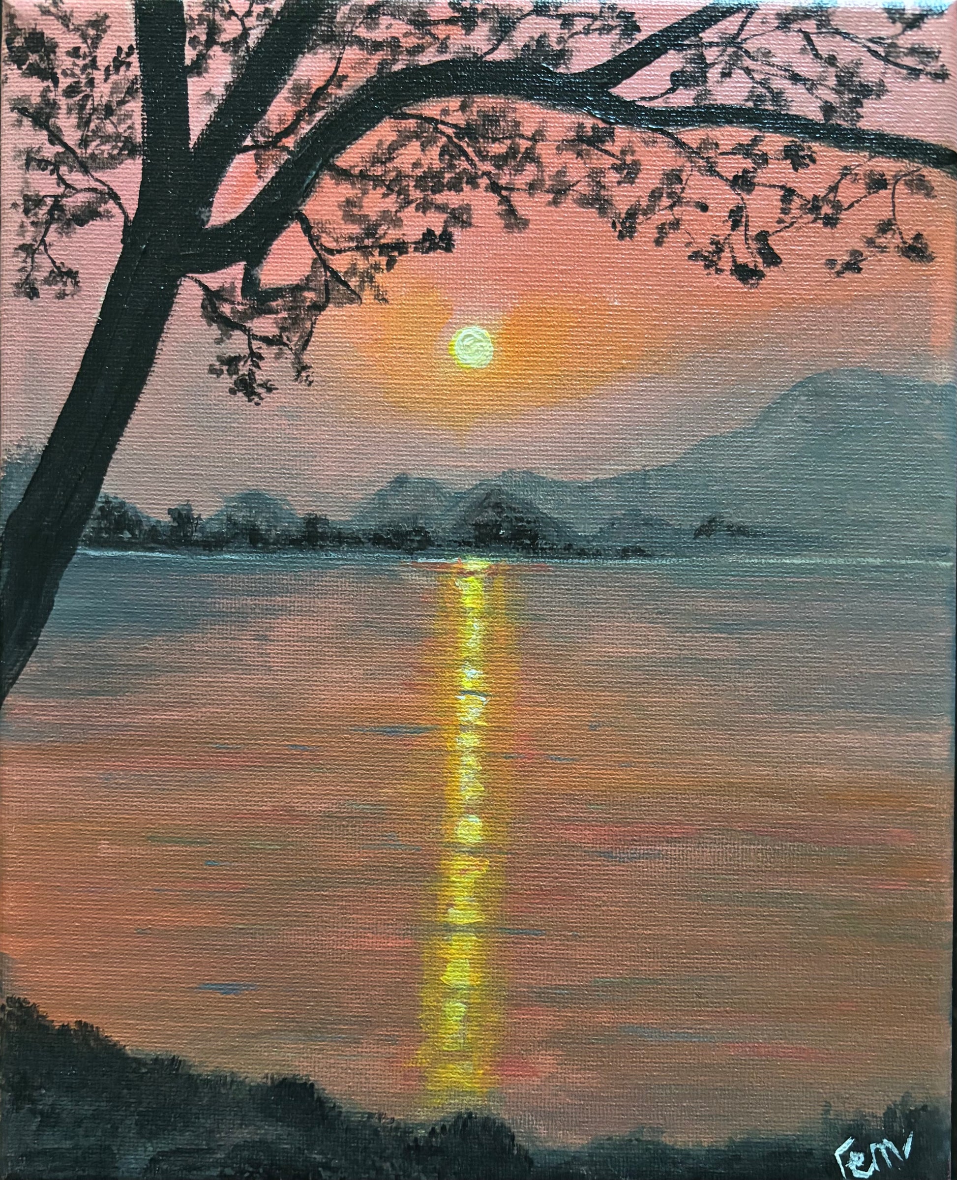 Pink Sky Lake