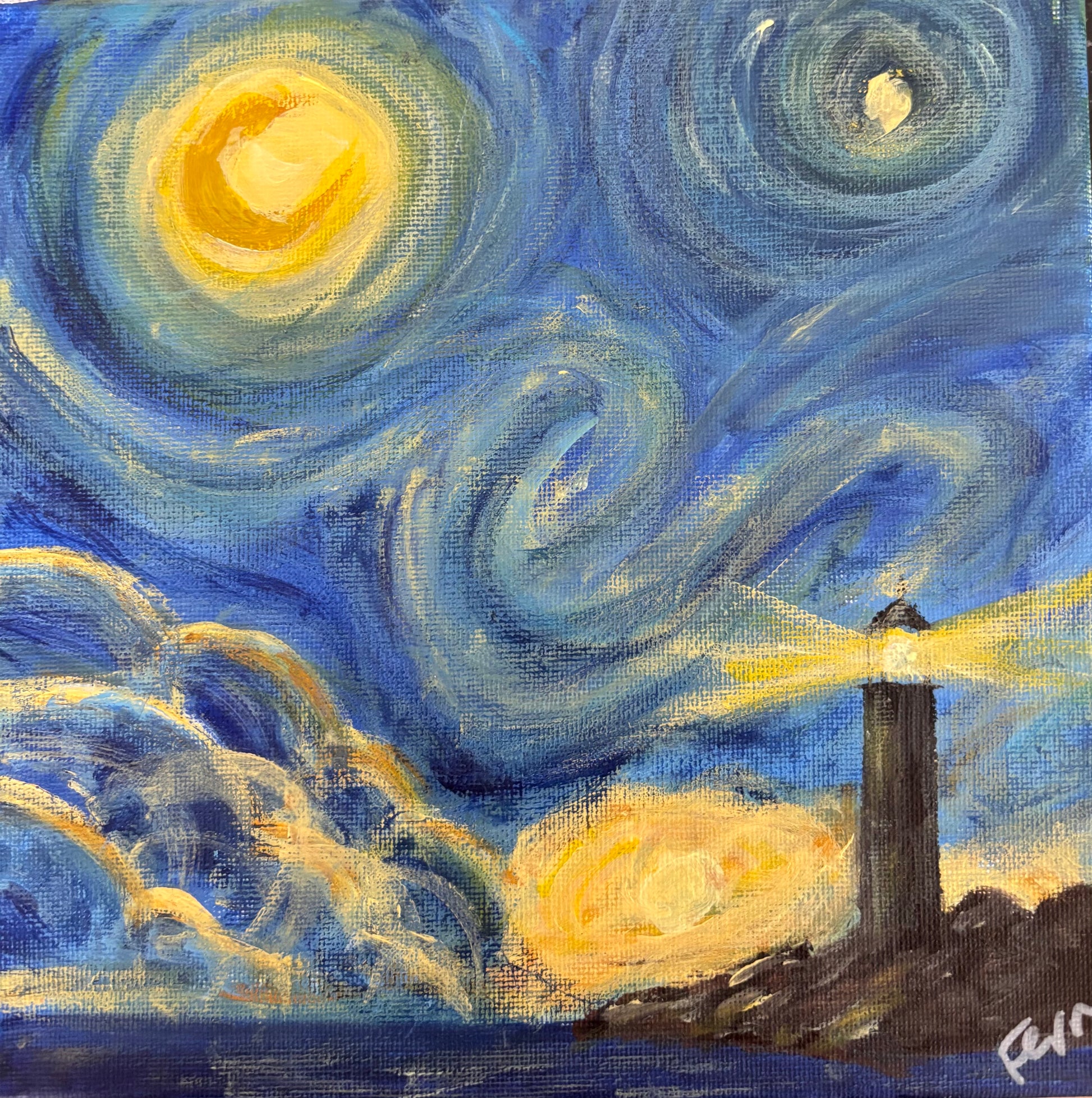 Starry Night Lighthouse