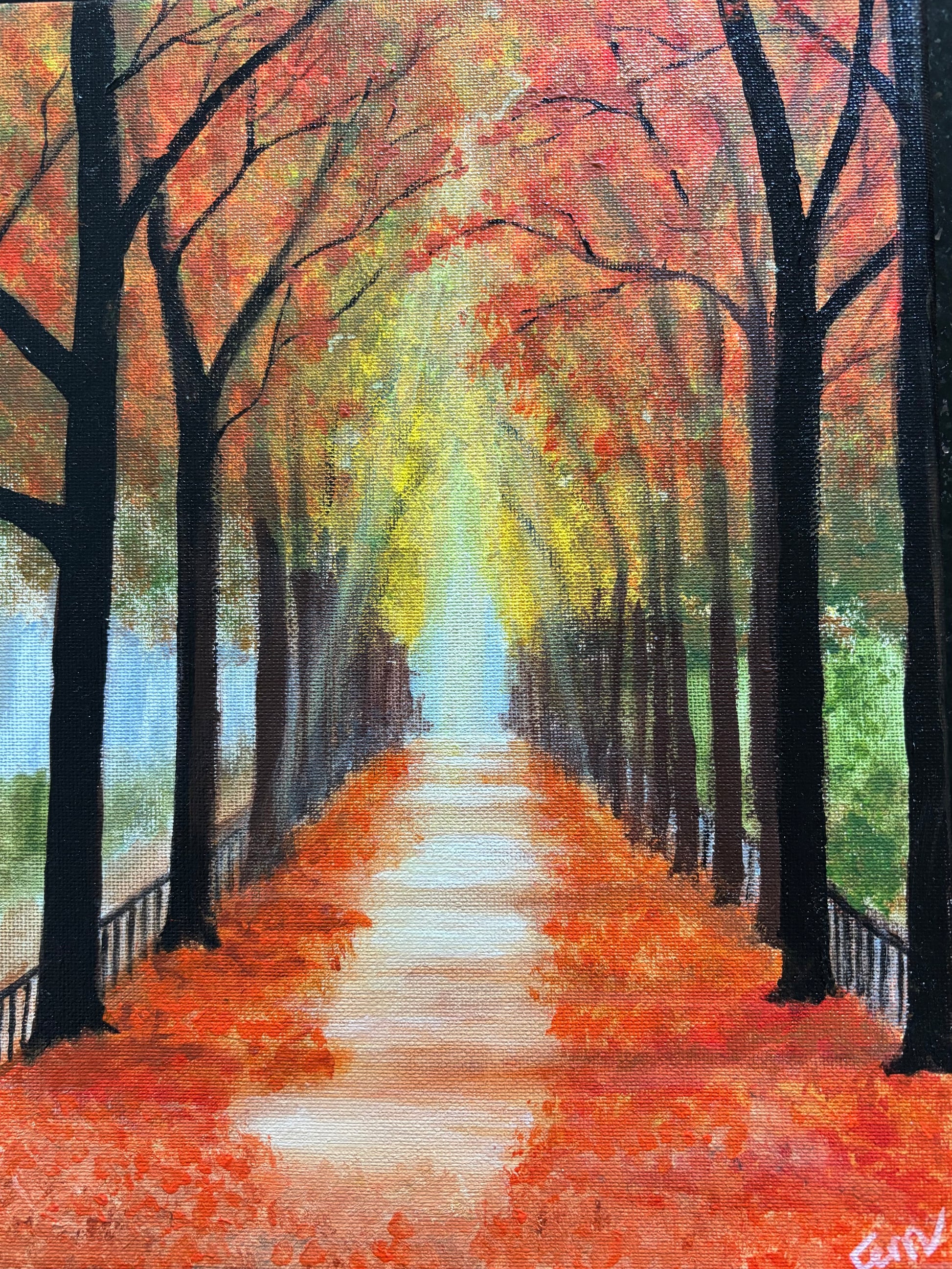Autumn Walk in the city park